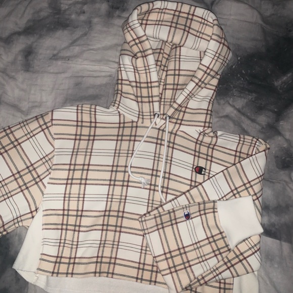 champion tartan hoodie